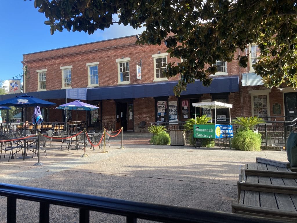 View of City Market over dinner and drinks