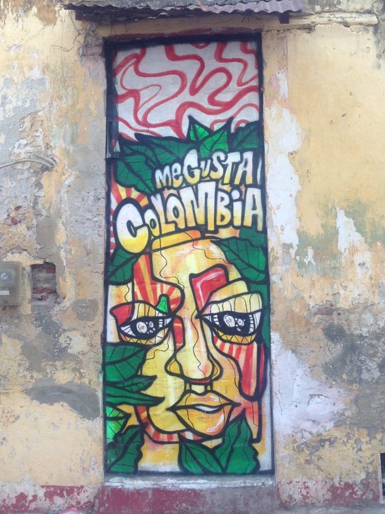 Colourful graffiti from Cartagena, Colombia