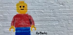 Lego mural in 12 South neighbourhood, Nashville
