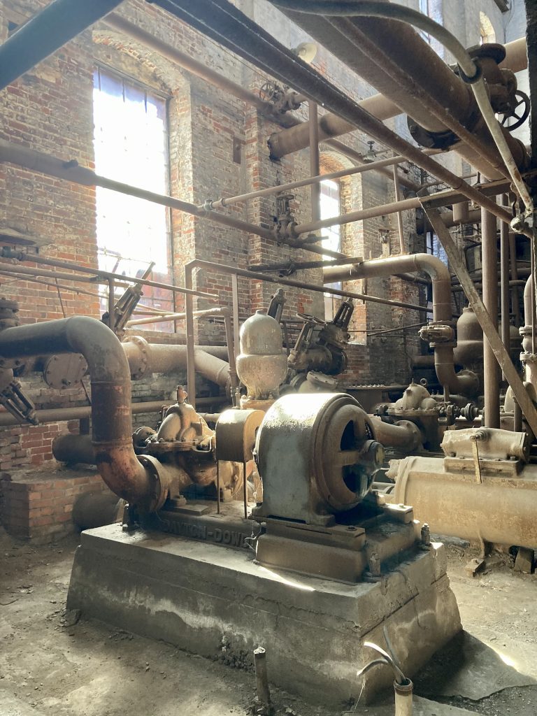 Equipment in the Blowing Engine building