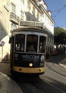 No. 28 tram in Lisbon, Portugal