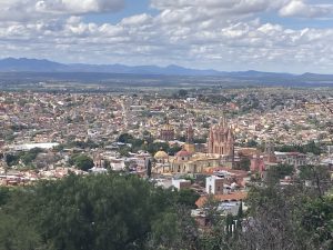 Long-distance view of the town of San Miguel de Allende, Mexico.